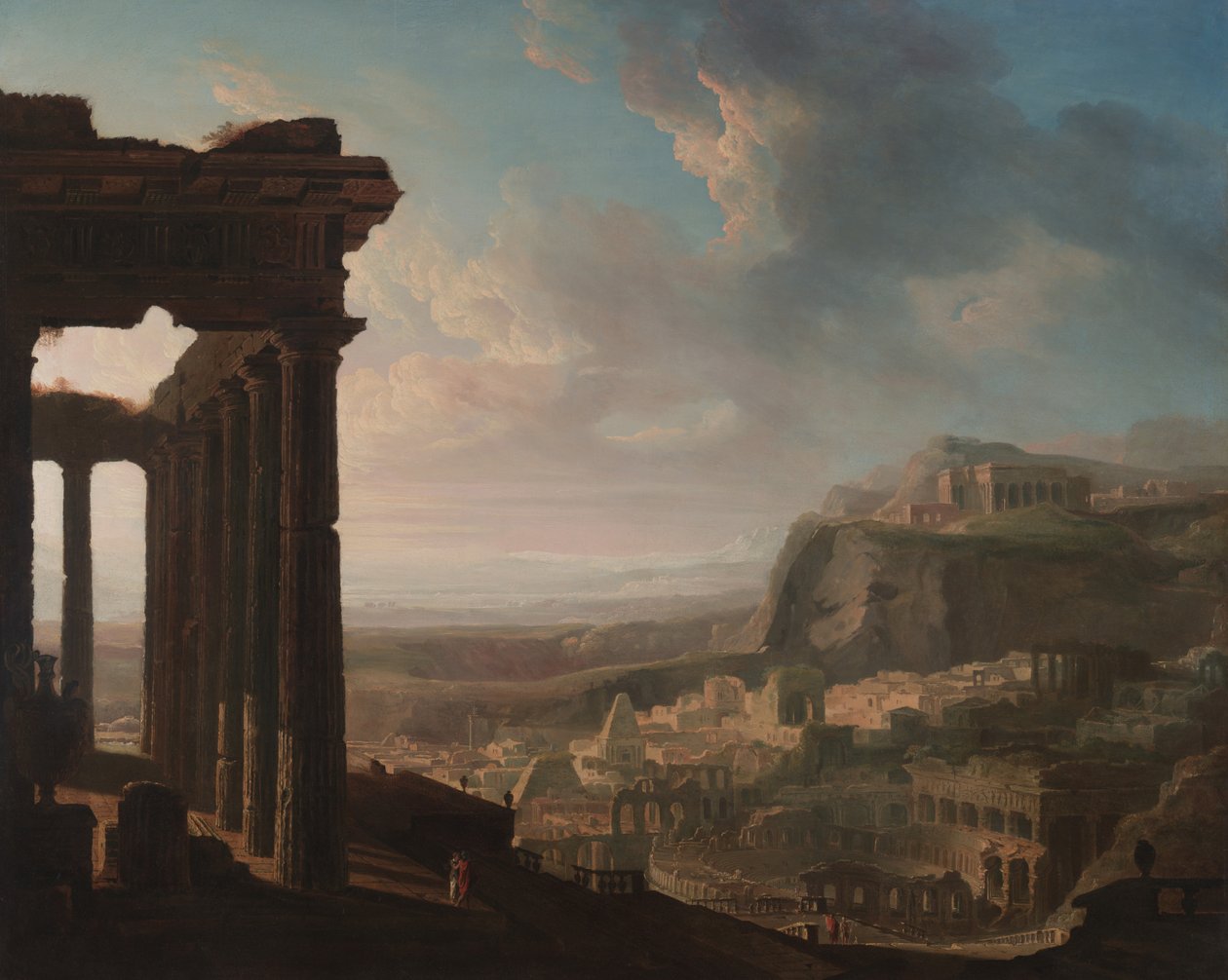 Ruiner af en gammel by, ca. 1810-20 af John Martin