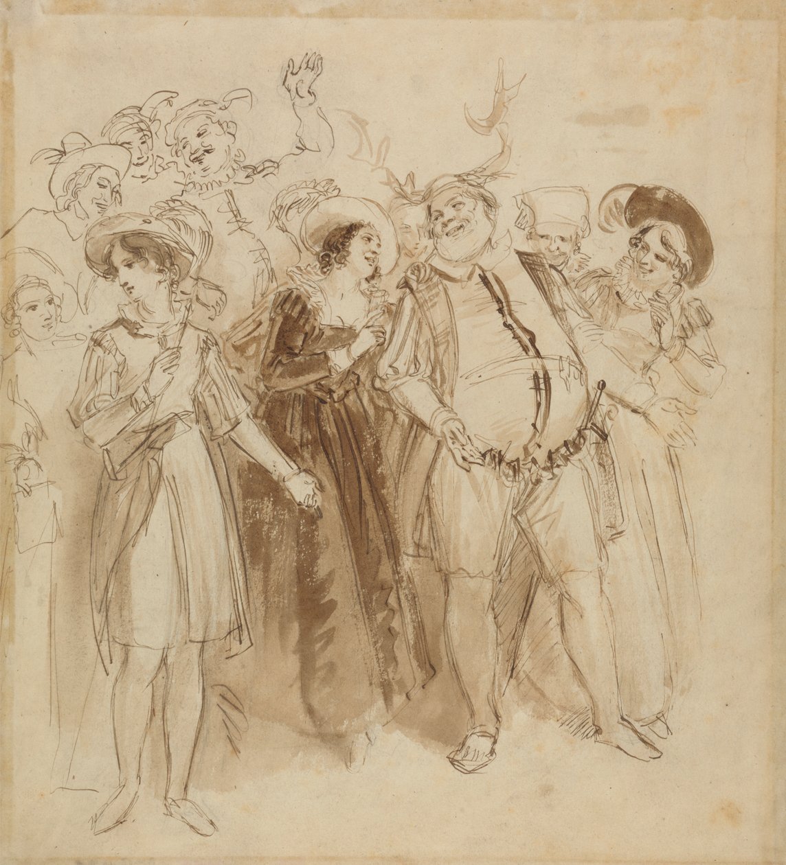 Falstaff Forklædt som Herne af John Massey Wright