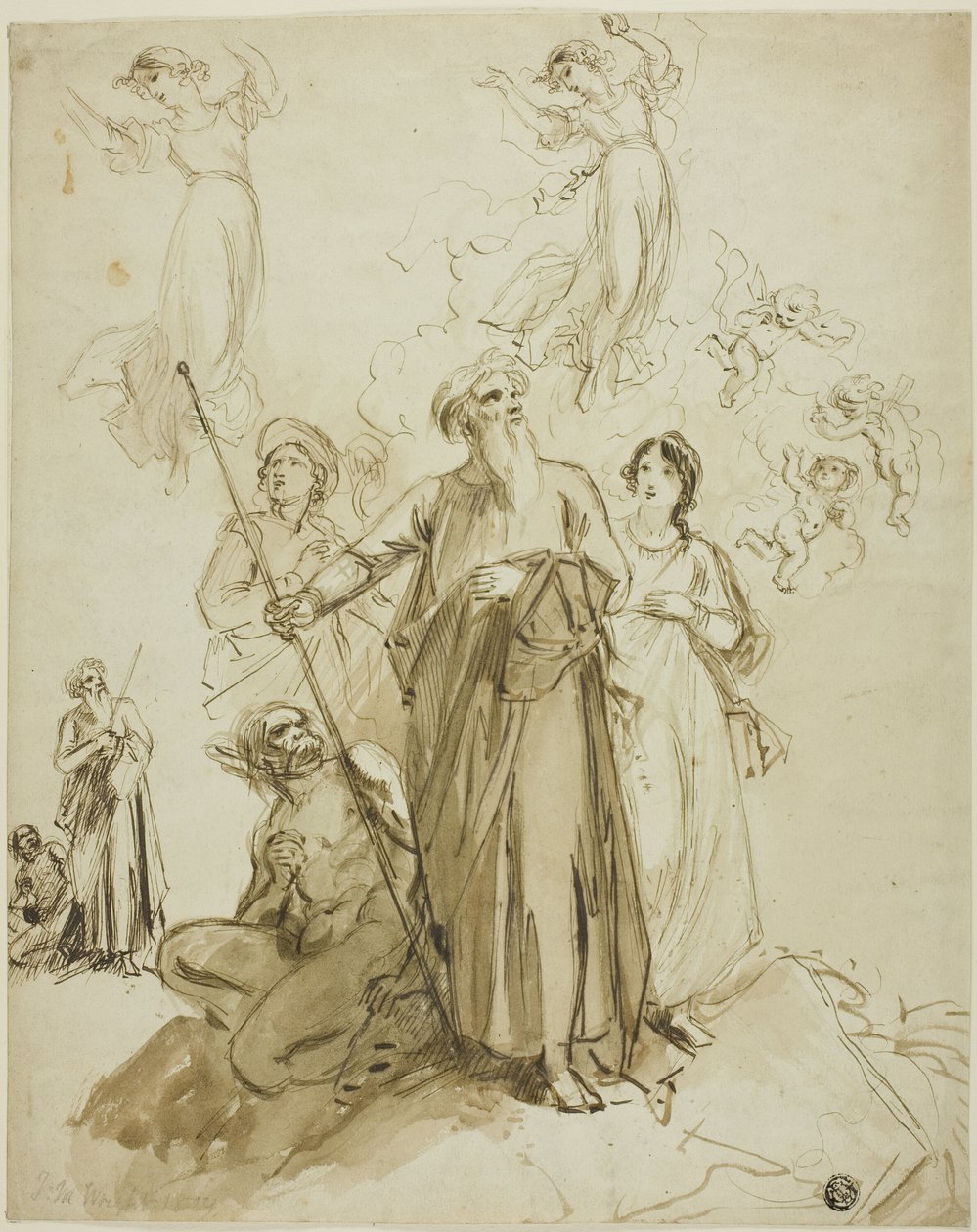 Originale studier til Shakespeares Stormen af John Massey Wright