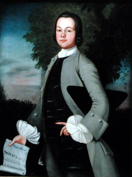 Selvportræt, ca. 1753-54 (olie på lærred) af John Meng