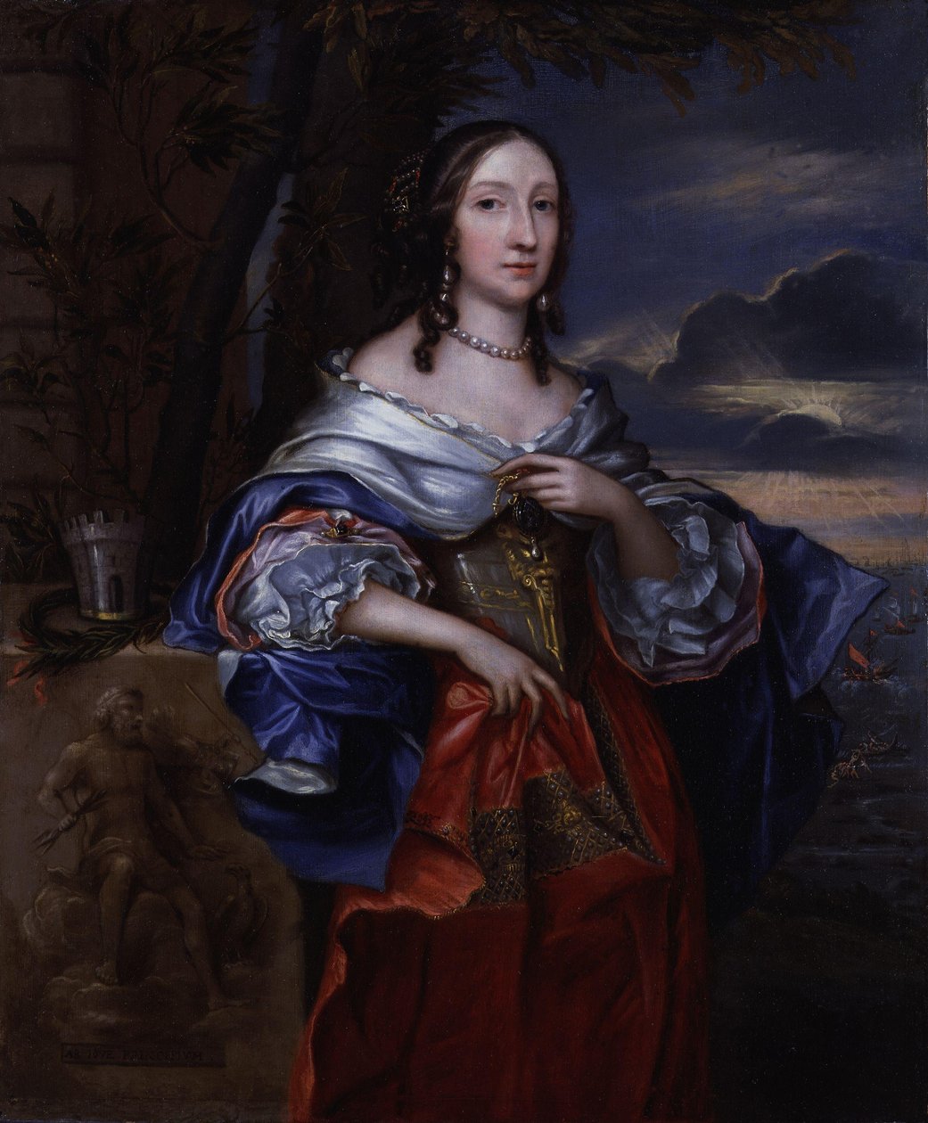 Elizabeth Claypole, født Cromwell af John Michael Wright