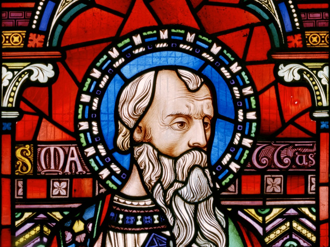Sankt Matthæus, 1863 (glasmaleri) af John Millner Allen