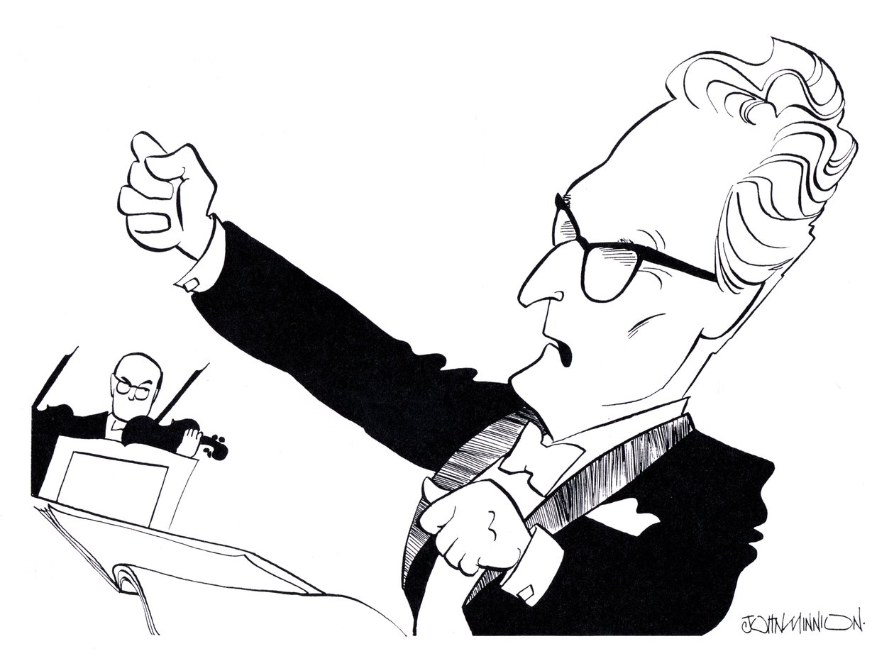 Otto Klemperer - karikaturer af John Minnion