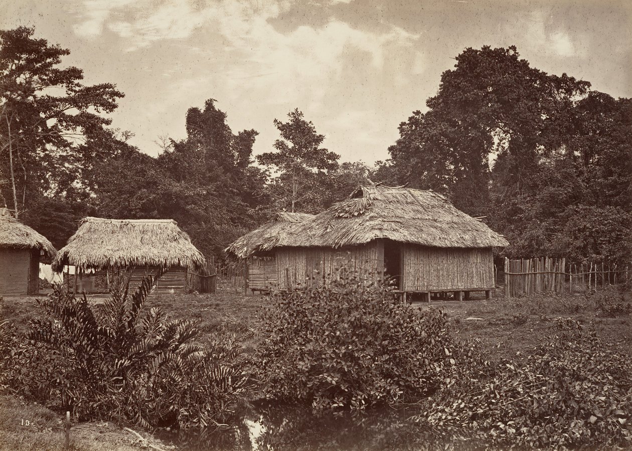 Tropisk landskab, Turbo Village, 1871. af John Moran