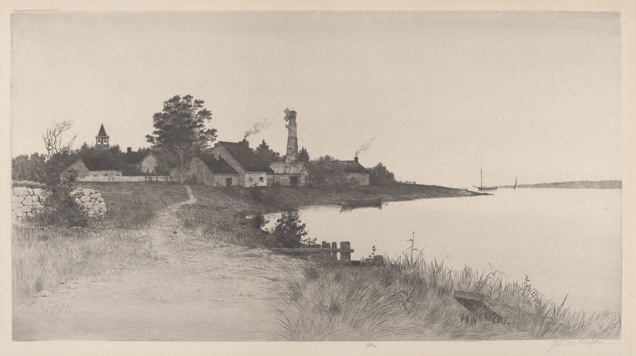 Uden titel (kystscene) af John O. Anderson