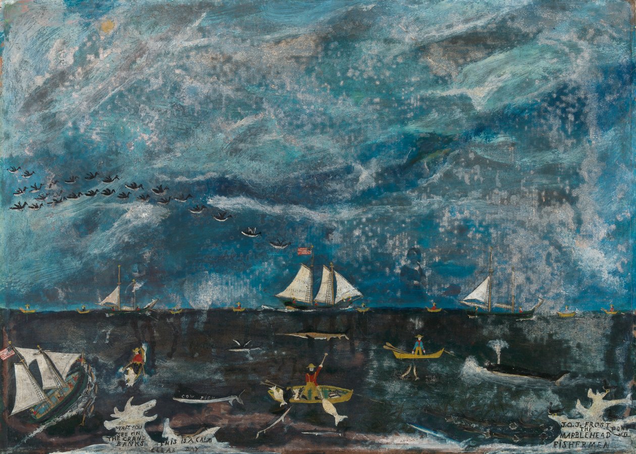 Marblehead Fishermen, ca. 1922-1928. af John Orne Johnson Frost