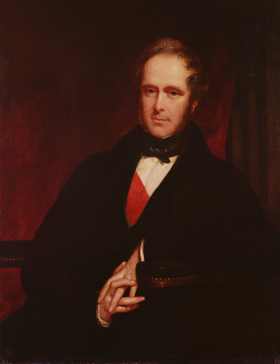 Portræt af Henry John Temple, 1844-45 af John Partridge