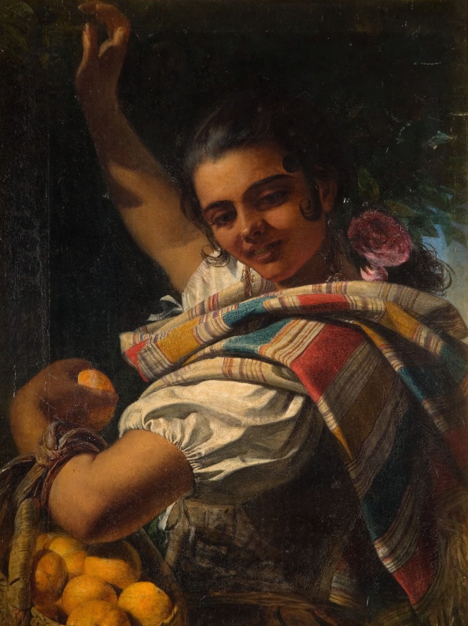 Den orange pige, 1854. af John Phillip