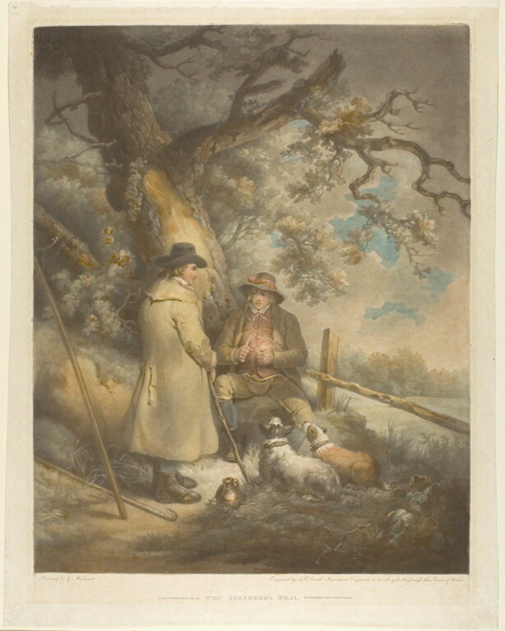 Hyrdens måltid af John Raphael Smith