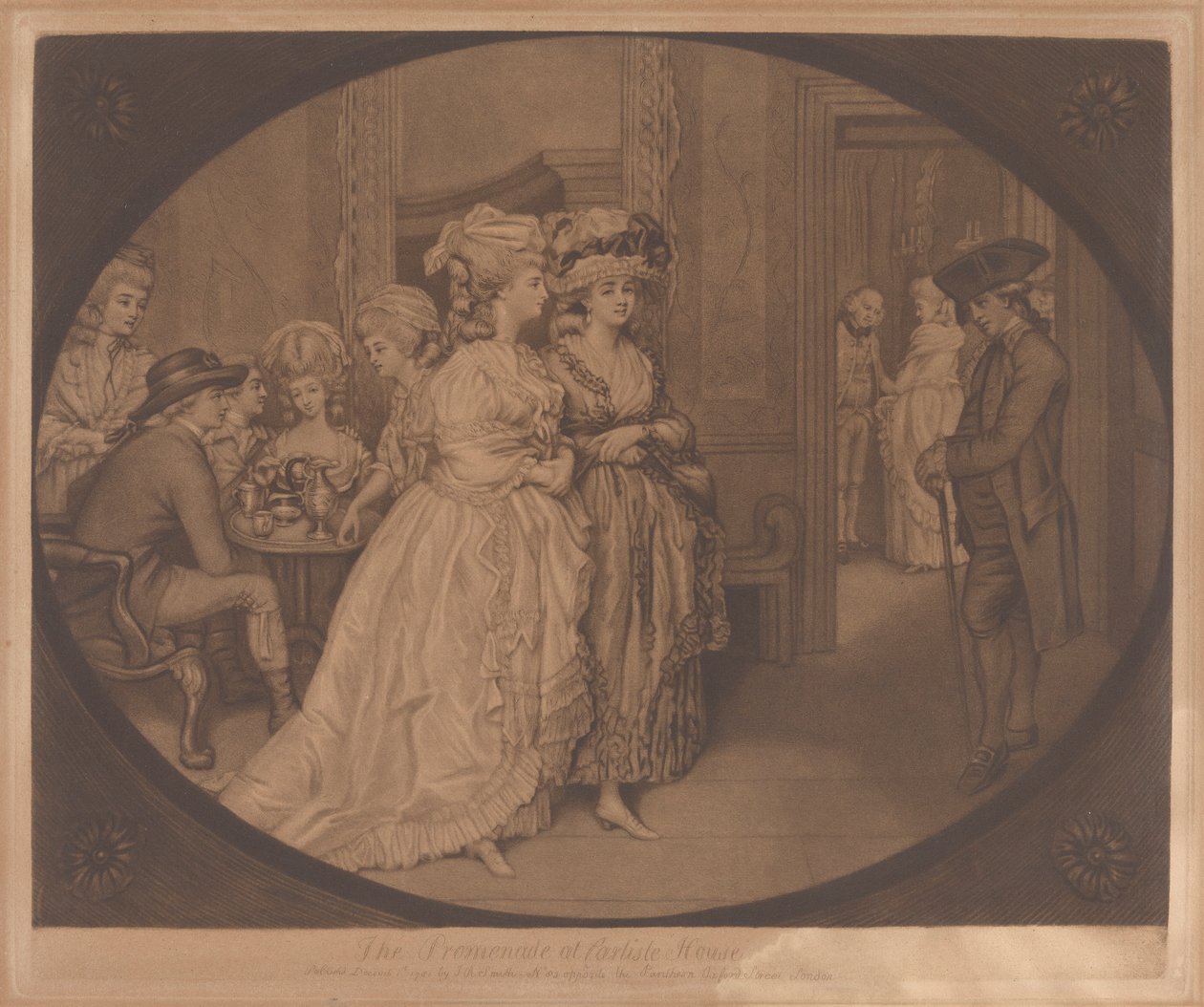 Promenade ved Carlisle House af John Raphael Smith