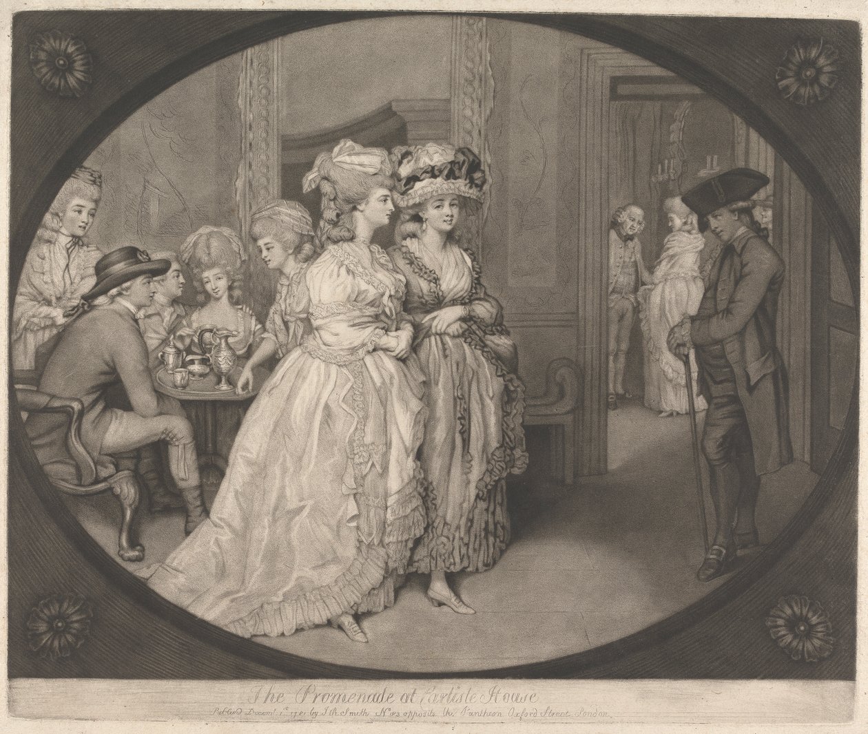 Promenade ved Carlisle House af John Raphael Smith