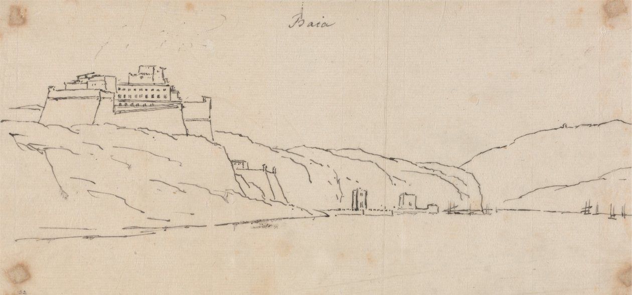 Baia, Italien af John Robert Cozens