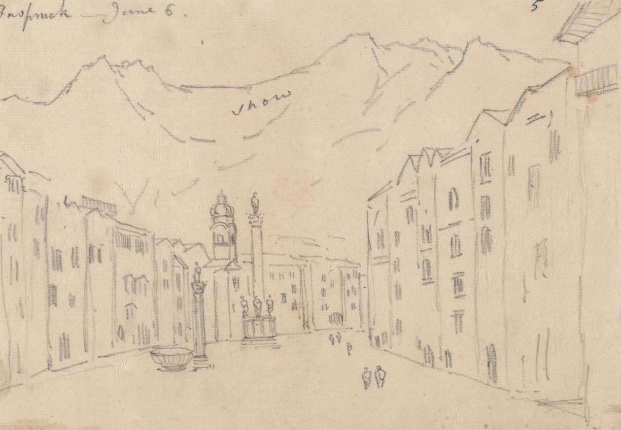 Innsbruck, 6. juni af John Robert Cozens
