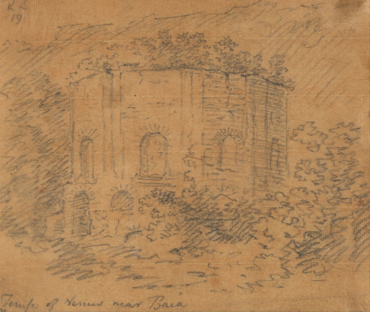 Venus-templet i nærheden af Baia af John Robert Cozens