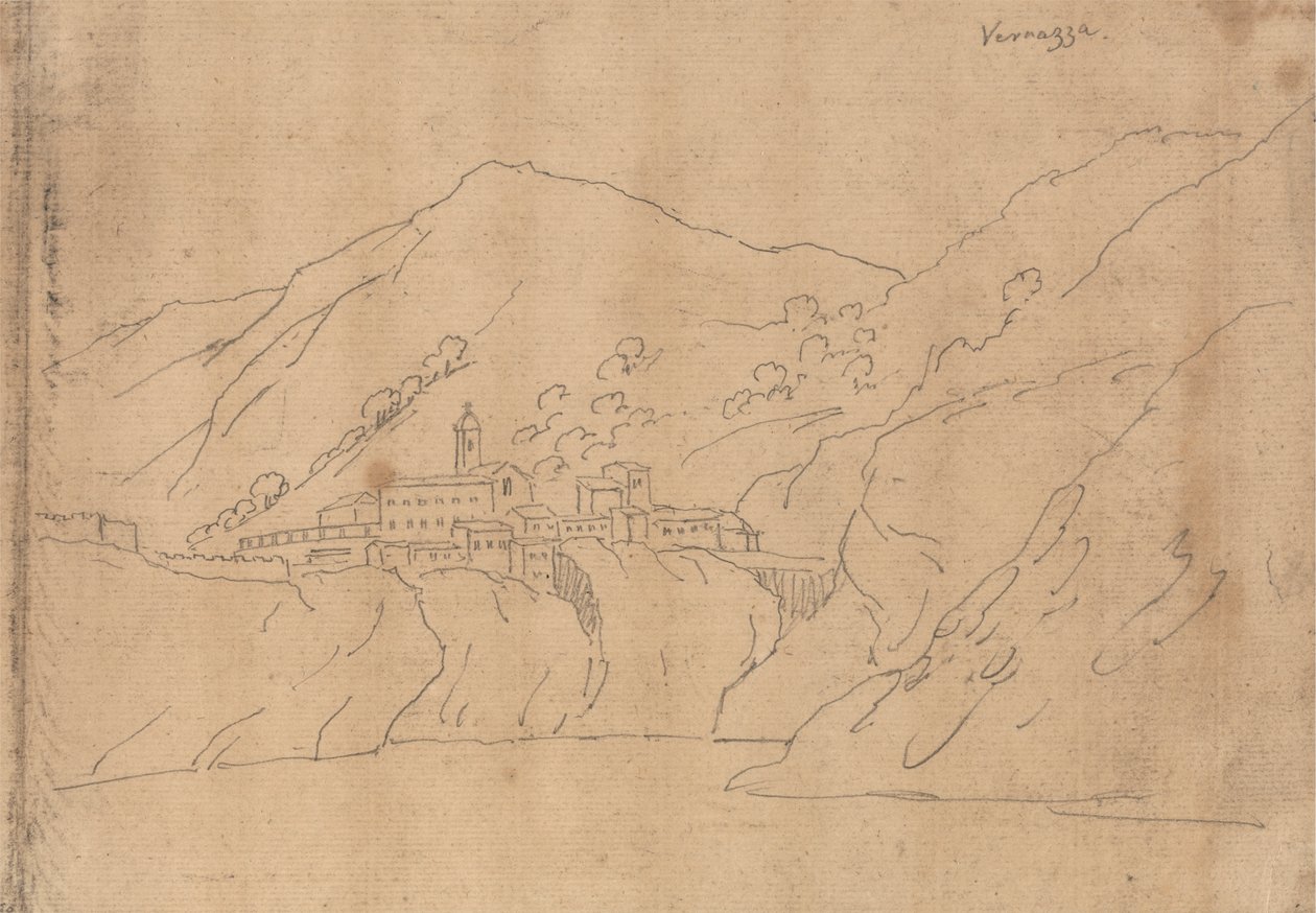 Vernazza af John Robert Cozens