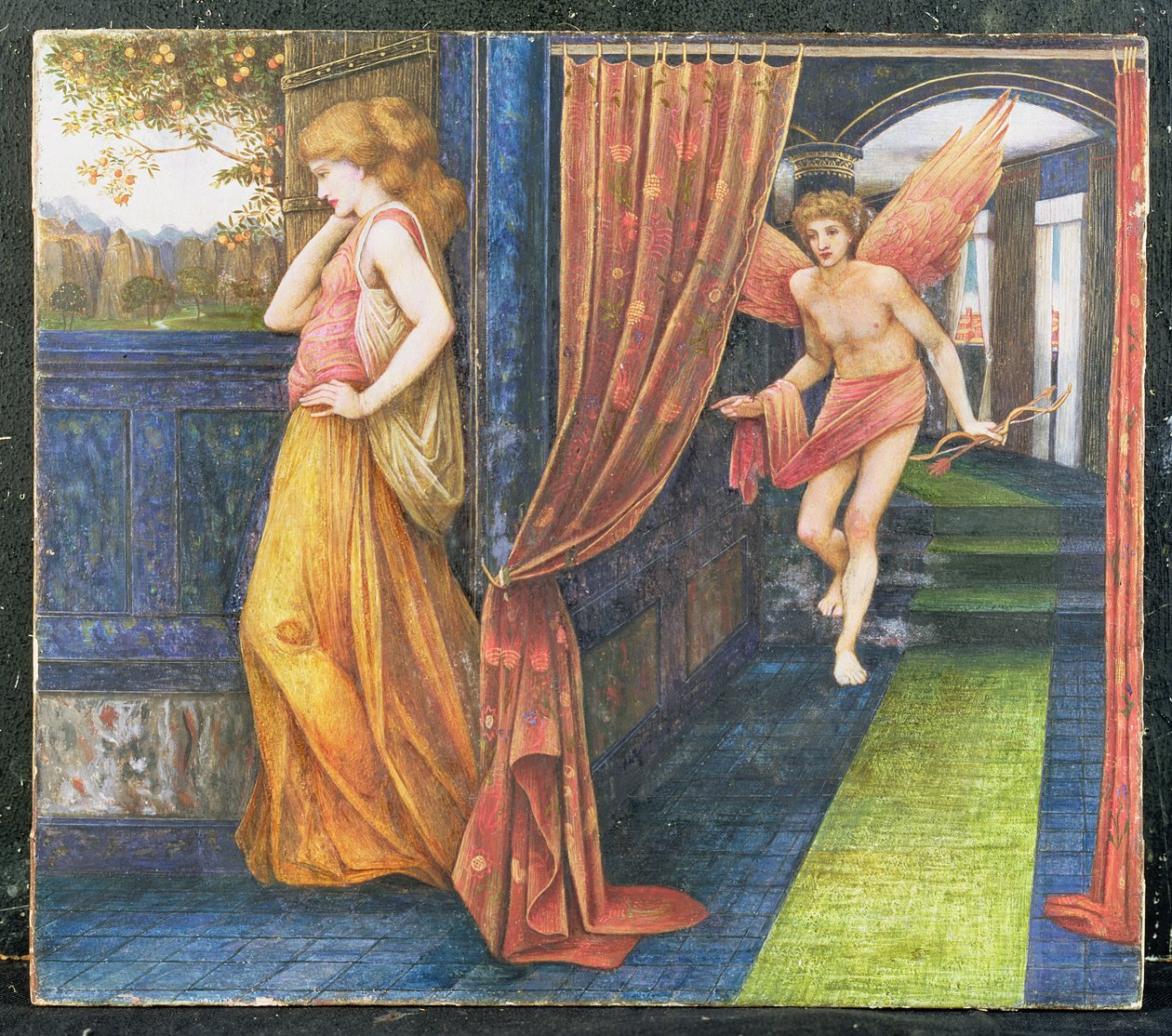 Amor og Psyche af John Roddam Spencer Stanhope