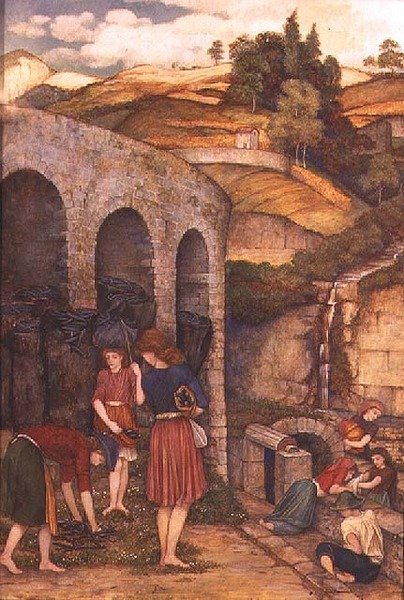 Trækulstyvene (tempera) af John Roddam Spencer Stanhope