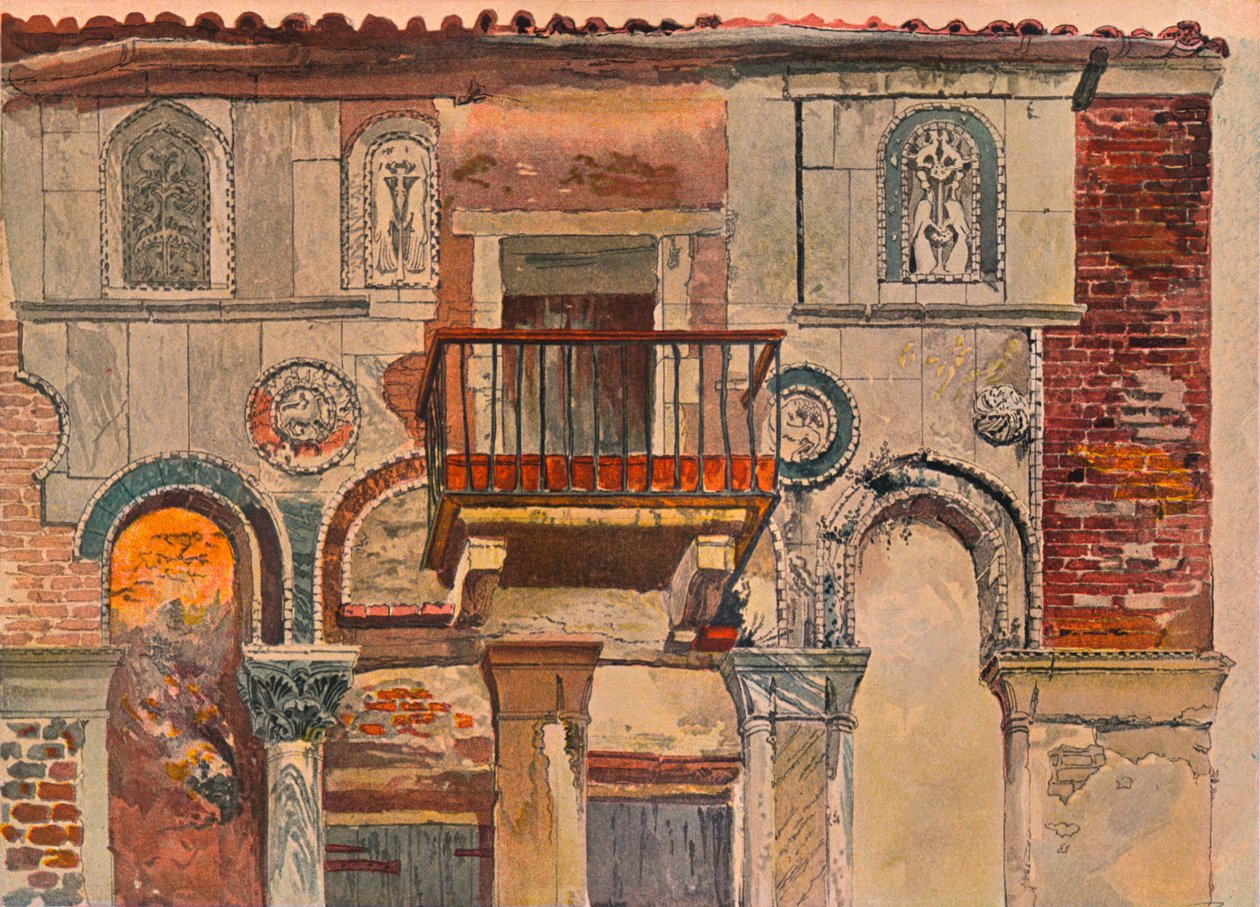 Fondaco De Turchi, Venedig, c1853 af John Ruskin