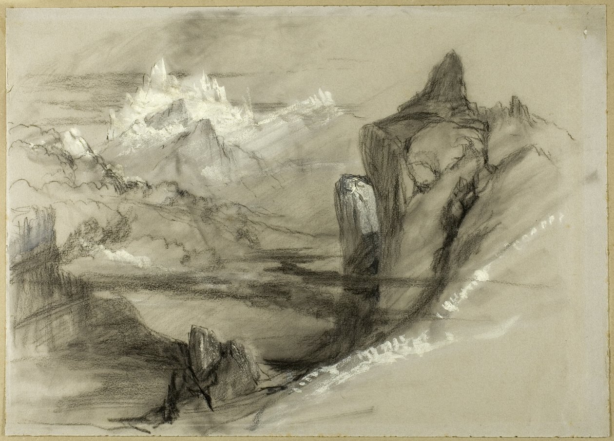 Bjerglandskab af John Ruskin