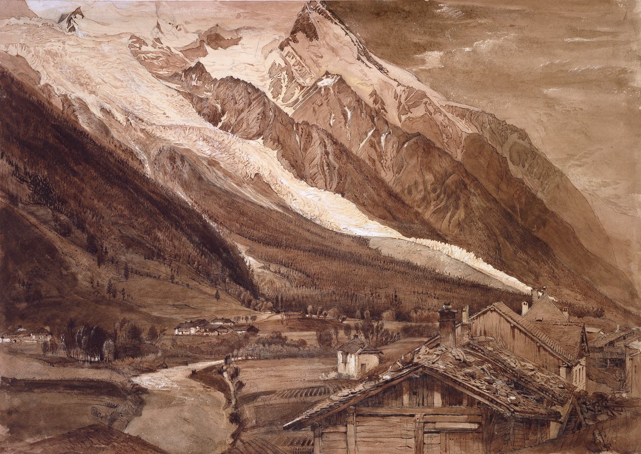 Glacier des Bossons, Chamonix, juni 1849 af John Ruskin