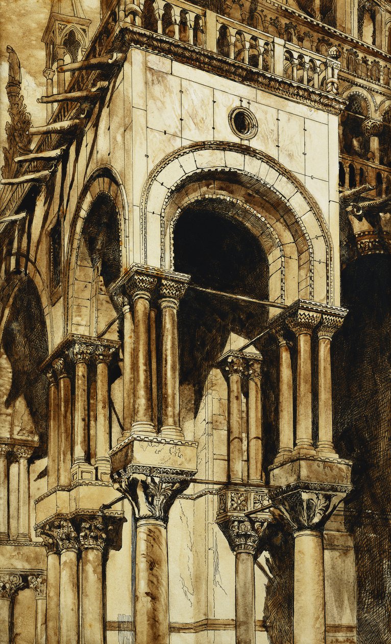 Den sydvestlige portik i St, af John Ruskin