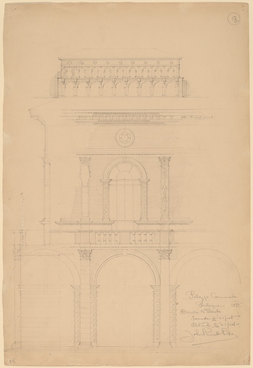 Rådhus, Bologna af John Russell Pope