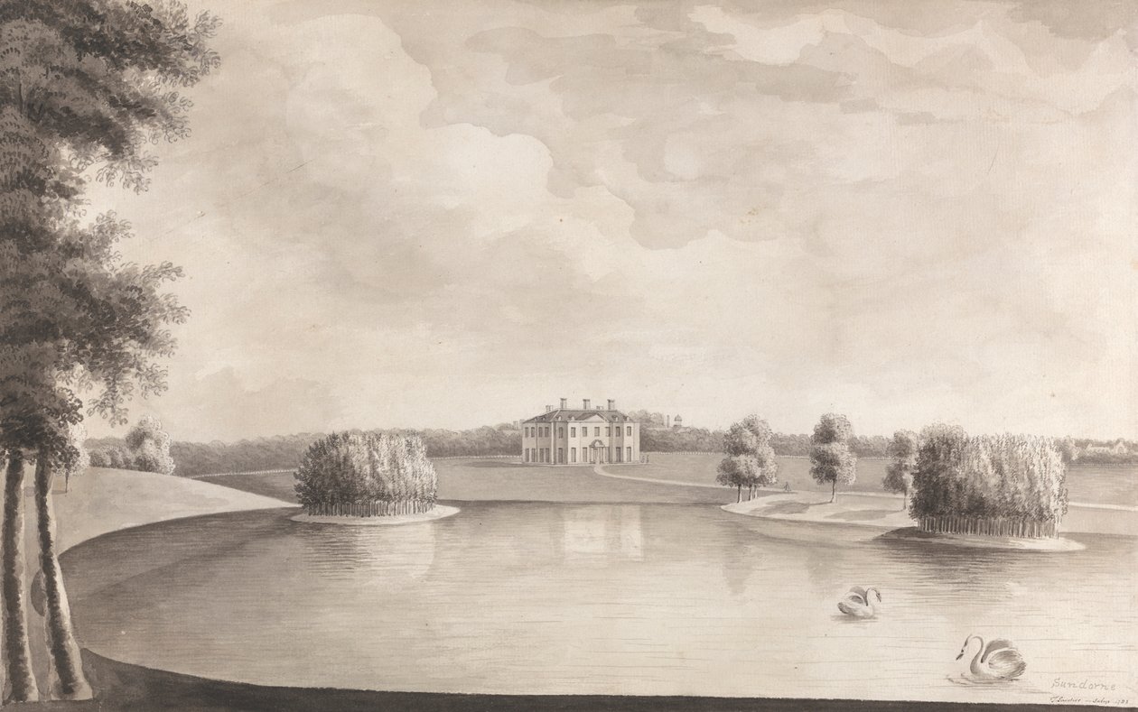 Sundorne Castle, nær Shrewsbury, Shropshire af John Sanders