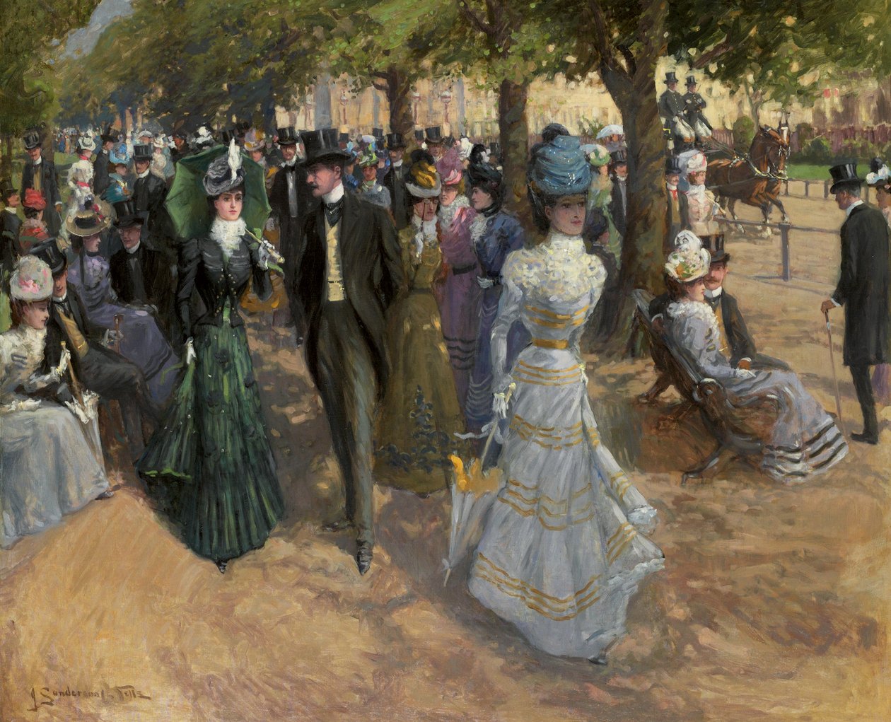 Kirkeparade, Hyde Park af John Sanderson Wells