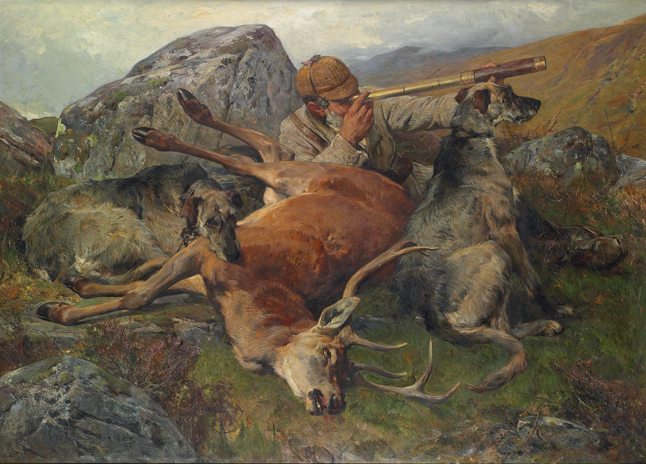 Watching the Stalkers, 1883 af John Sargent Noble