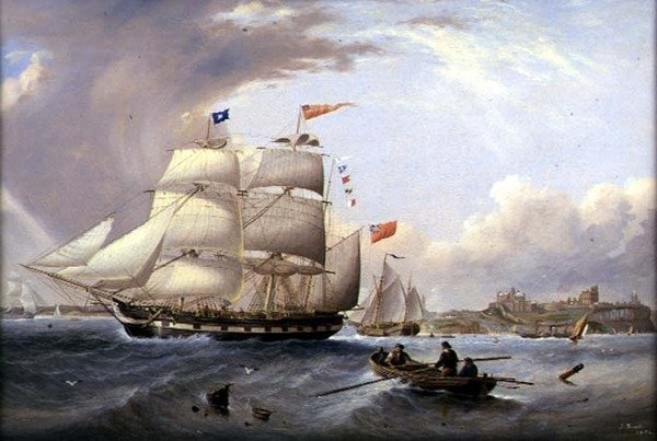 Det gyldne forår ud for Tynemouth af John Scott