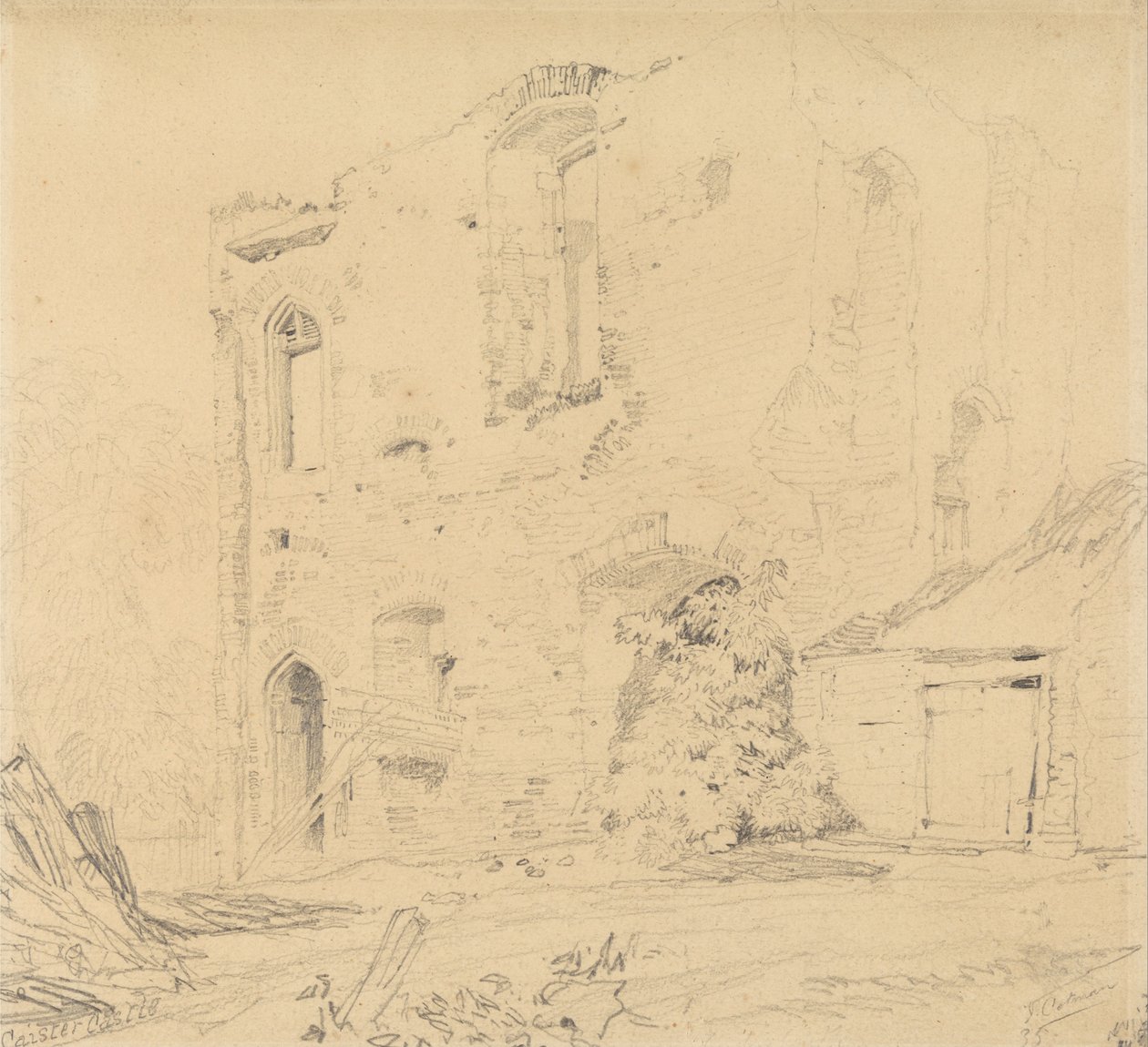 Caister Castle, Norfolk af John Sell Cotman