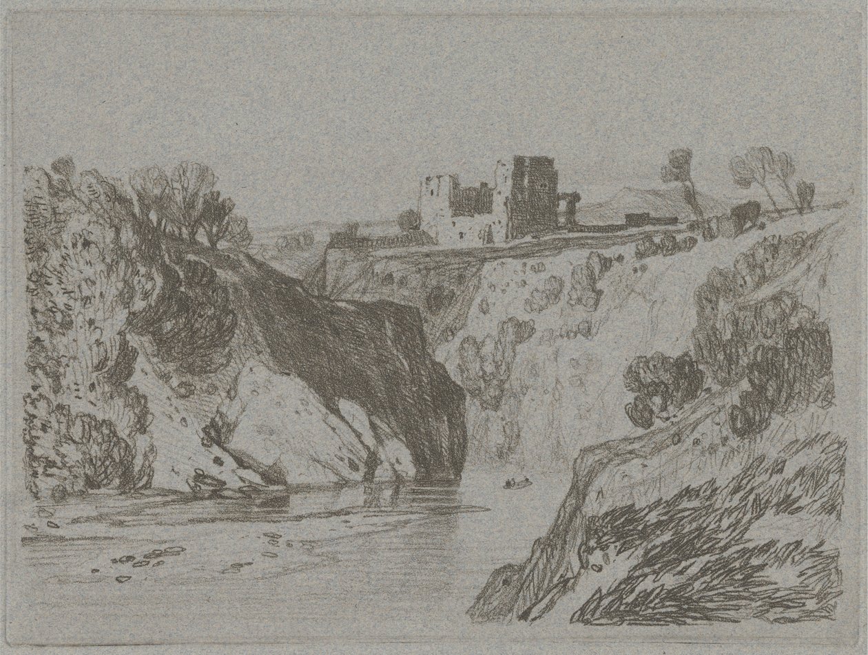 Slot over en klippekløft af John Sell Cotman