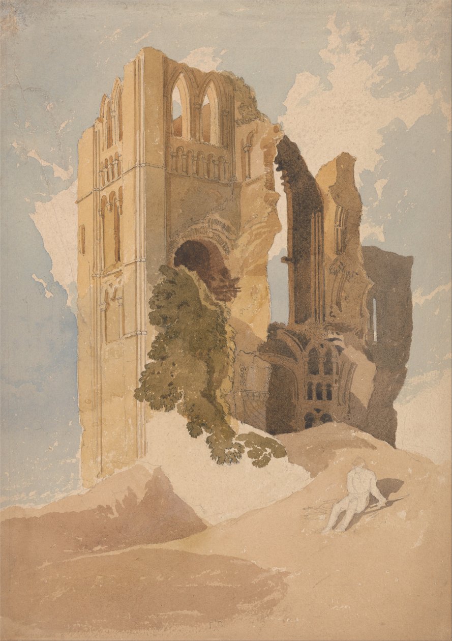 Castle Acre Priory, Norfolk af John Sell Cotman