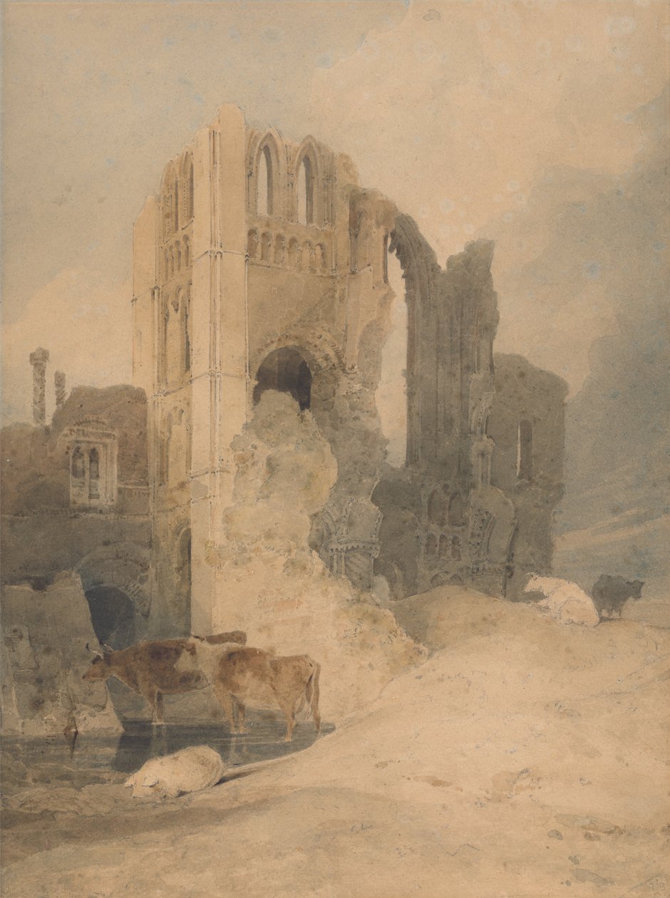 Castle Acre Priory, Norfolk af John Sell Cotman