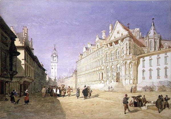 Hotel de Ville, Gent af John Sell Cotman