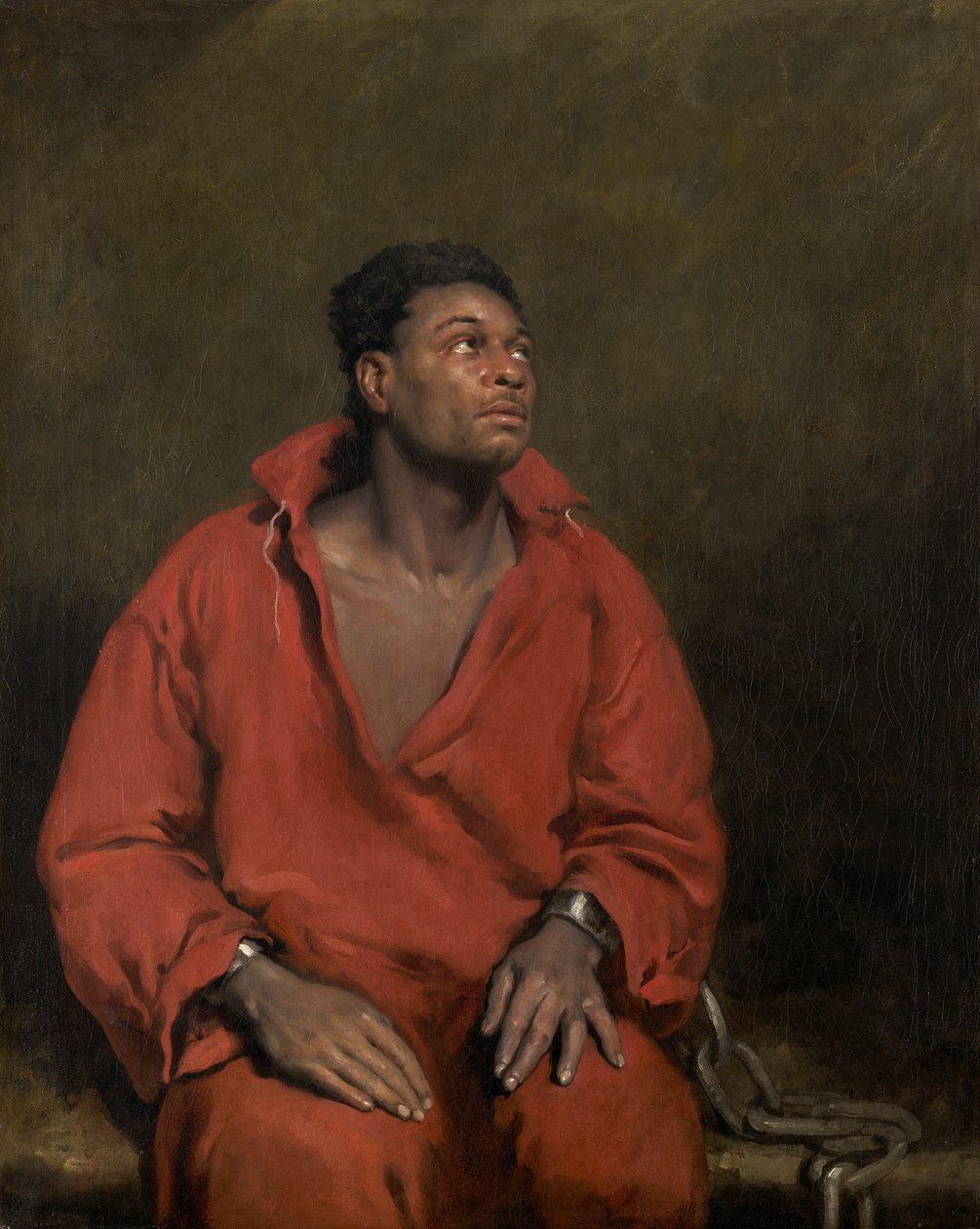 Den fangede slave, 1827. af John Simpson