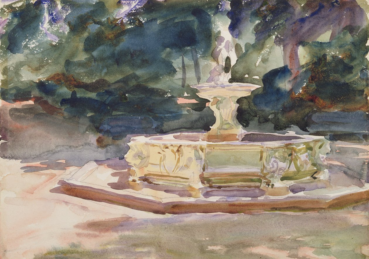 Aranjuez, ca. 1902-03 (wc på papir) af John Singer Sargent