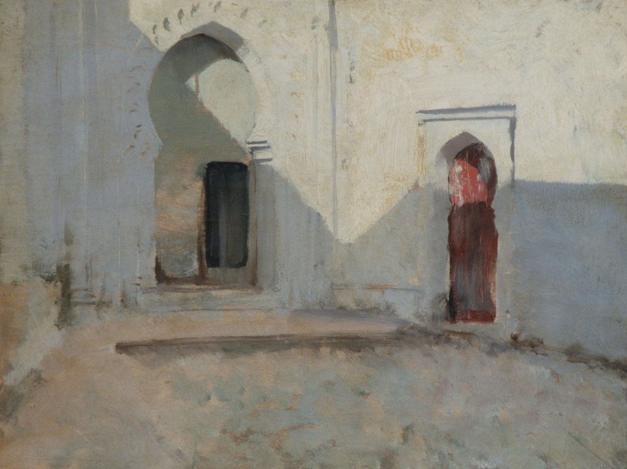 Gårdsplads, Tetuan, Marokko, 1879-80 af John Singer Sargent