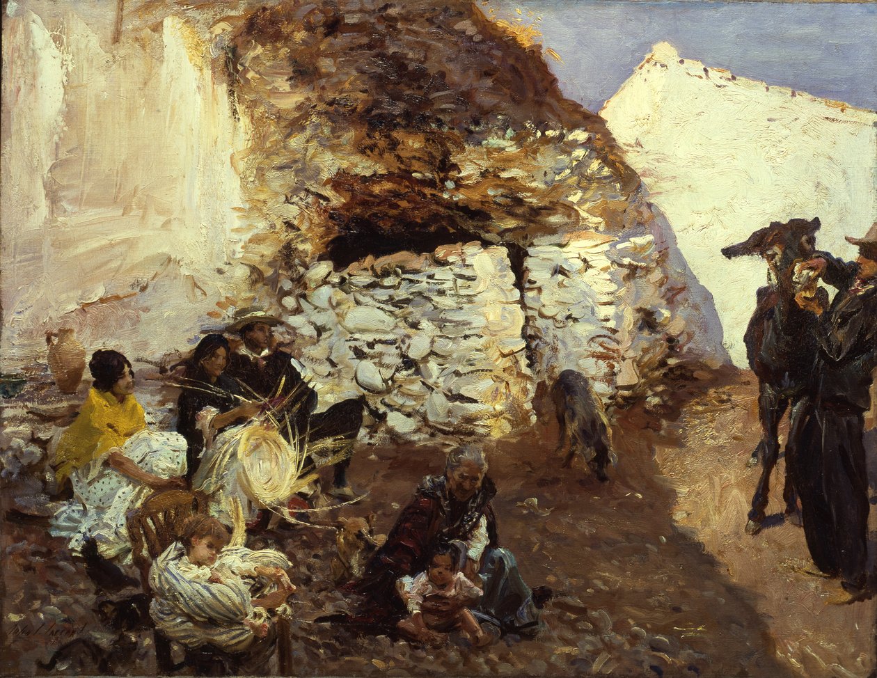 Gypsy Campment, Granada, Spanien, ca. 1912-13 af John Singer Sargent