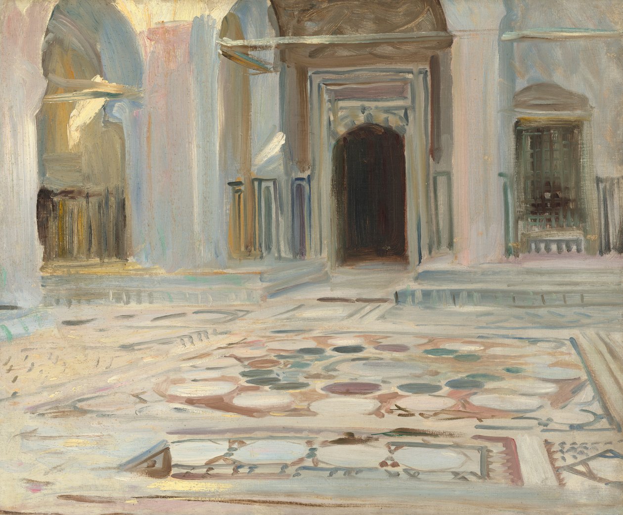 Pavement, Cairo af John Singer Sargent