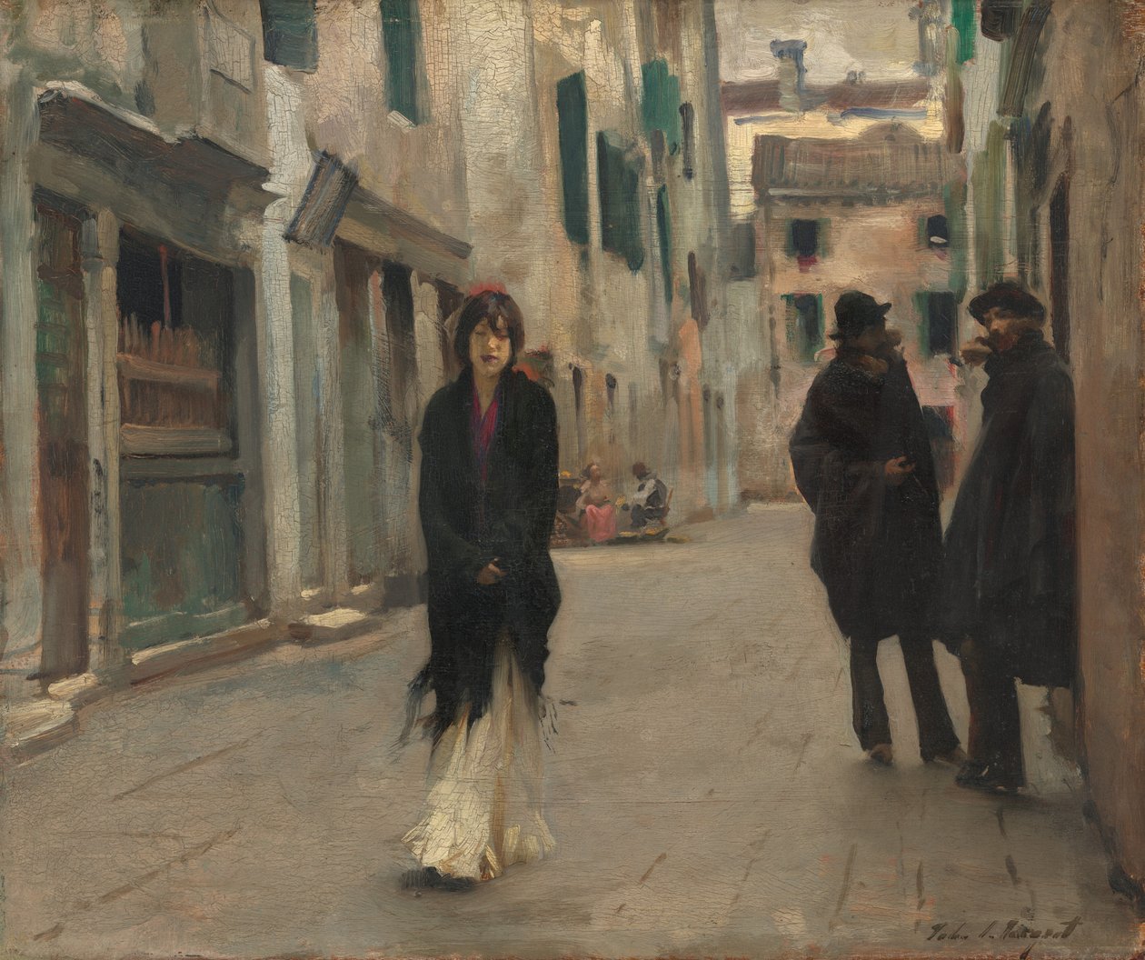 Gade i Venedig, 1882. af John Singer Sargent