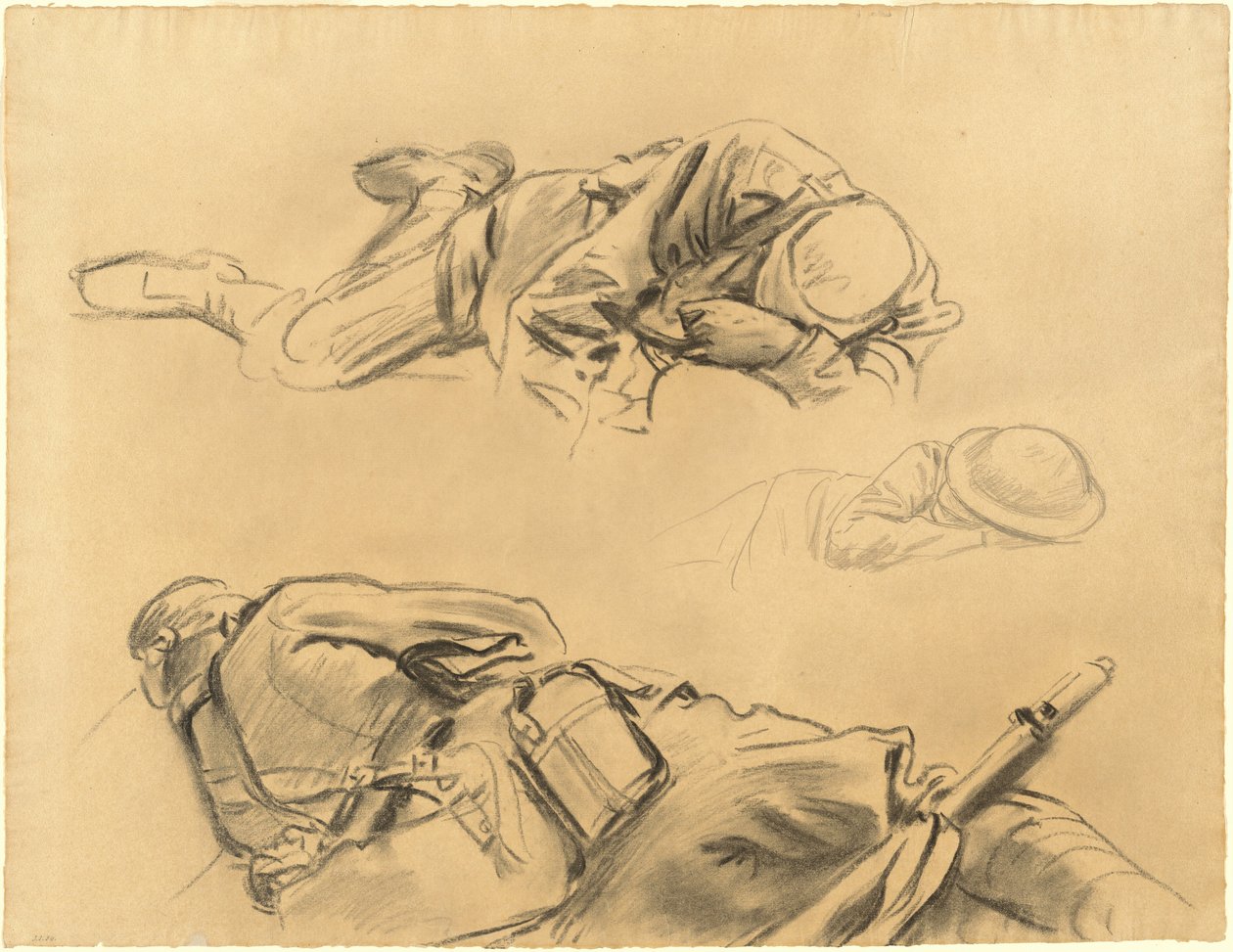 Studier til "Gassed" af John Singer Sargent