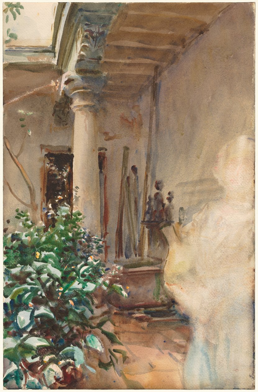 Terrassen, 1908. af John Singer Sargent
