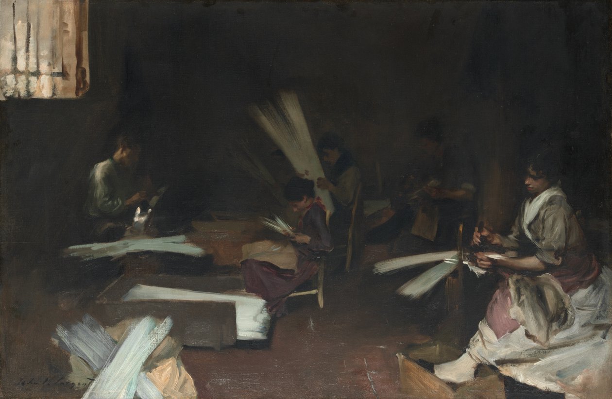 Venetianske glasarbejdere, 188082. af John Singer Sargent
