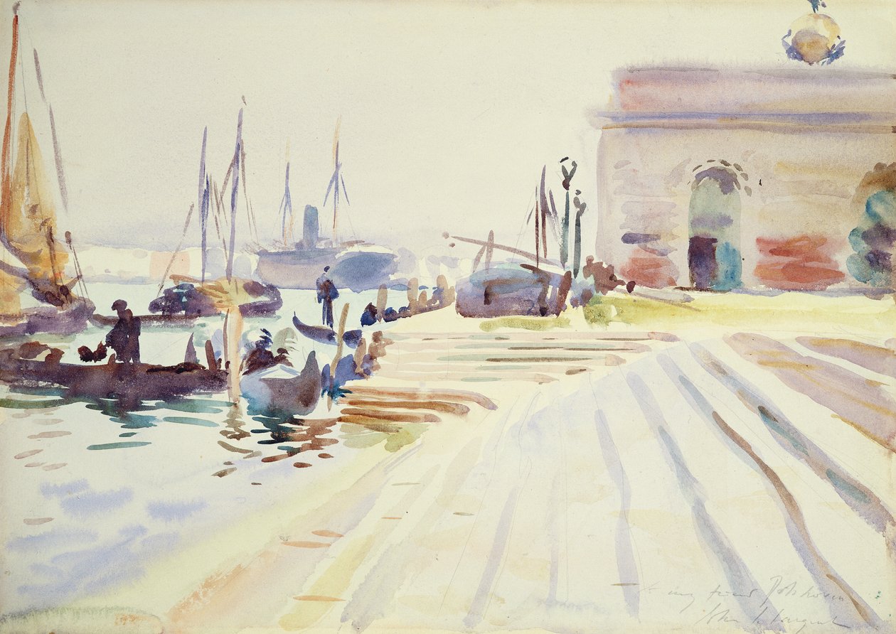 Venedig (wc over grafit på papir) af John Singer Sargent