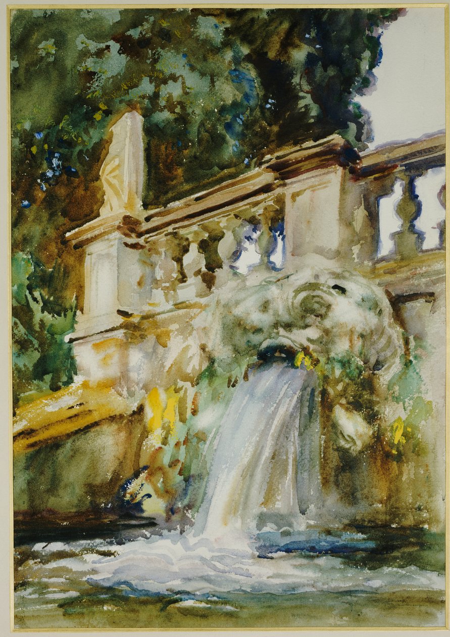 Villa Torlonia, Frascati, 1907 af John Singer Sargent