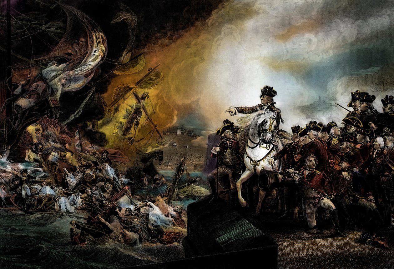 Den store belejring af Gibraltar af John Singleton (after) Copley