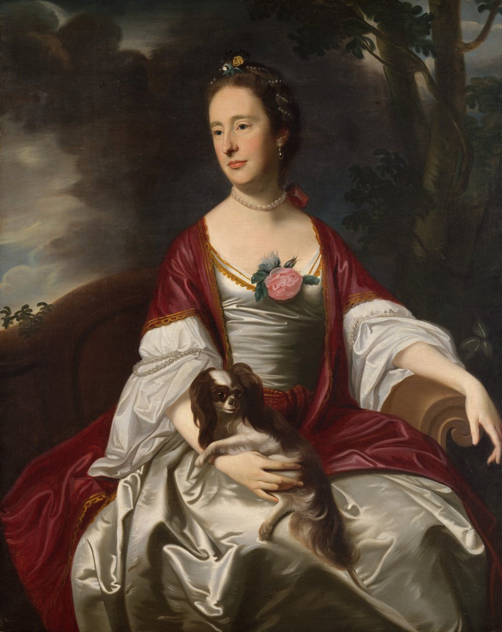 Mrs. Jerathmael Bowers, ca. 1763. af John Singleton Copley