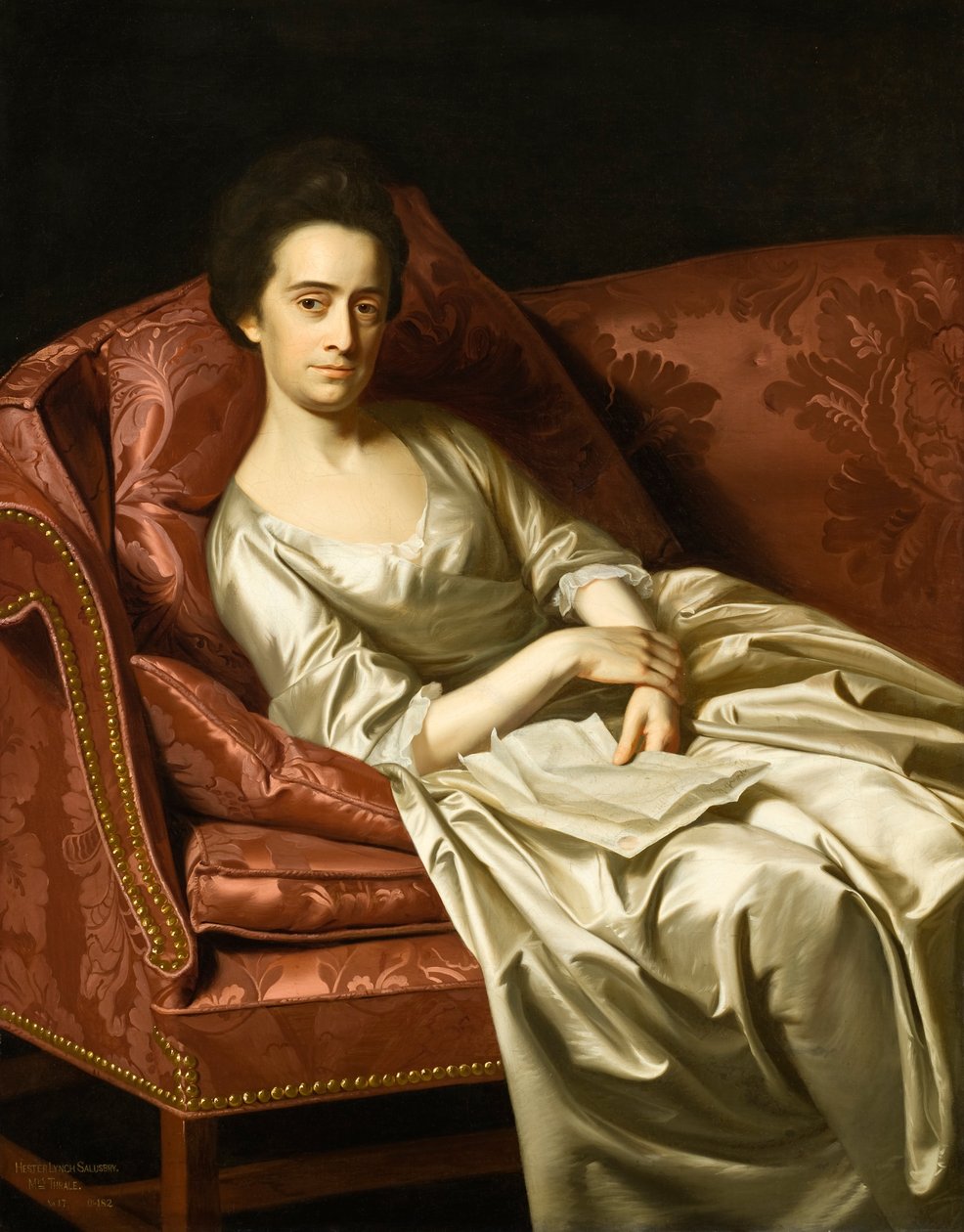 Portræt af en dame af John Singleton Copley