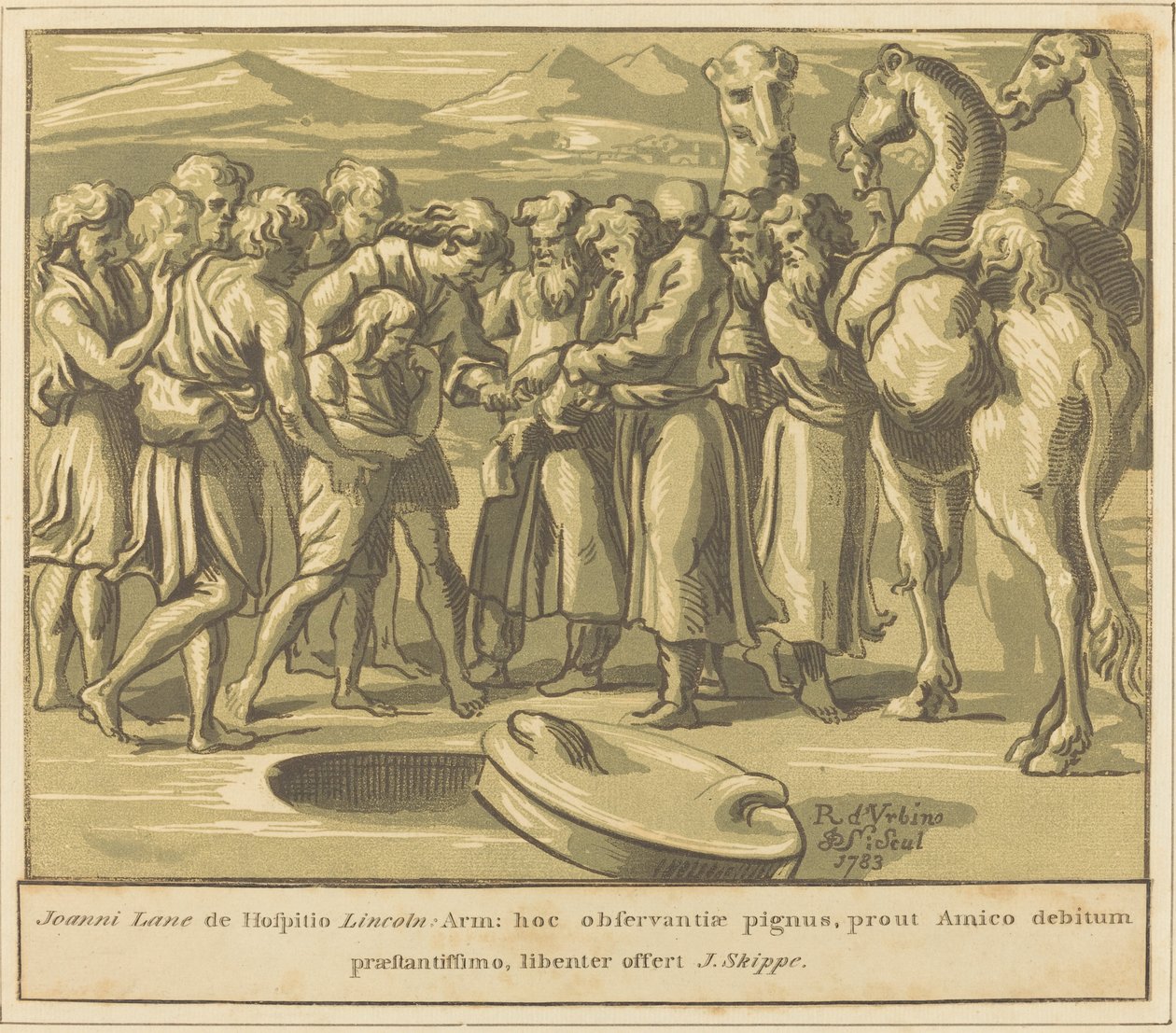 Joseph solgt til slaveri af John Skippe after Raphael